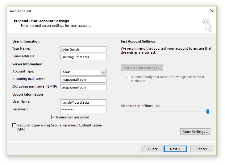 Configure Your Account