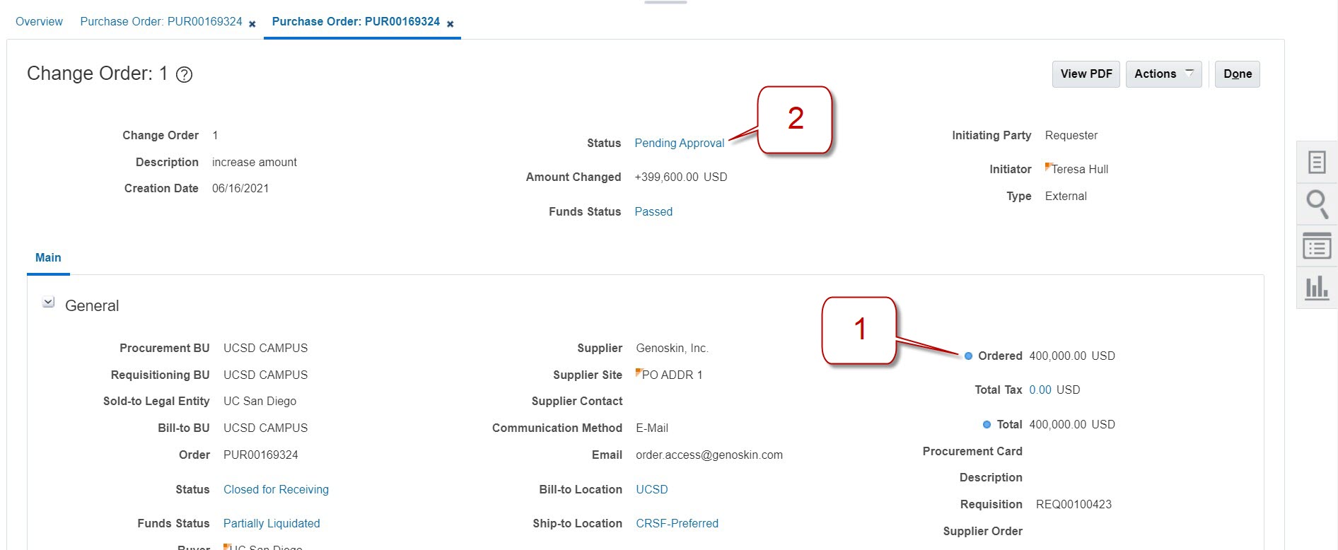 KB0033516 - How to Check the Status of a Purchase Order Change Order ...