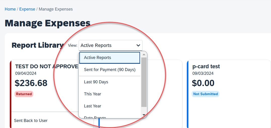 Budget & Finance Knowledge Base - How to Locate Concur Report ID and ...