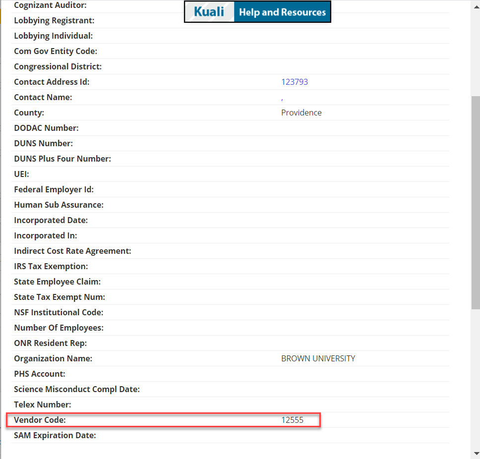 Research Knowledge Base - Updating the Supplier Site ID on a Subaward ...