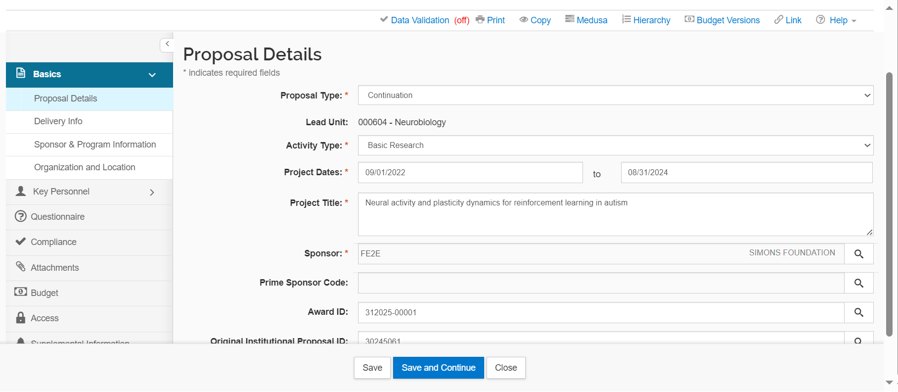 Research Knowledge Base - How to copy an existing Kuali Proposal ...
