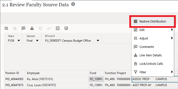 Budget & Finance Knowledge Base - How to Restore an Employee from ...
