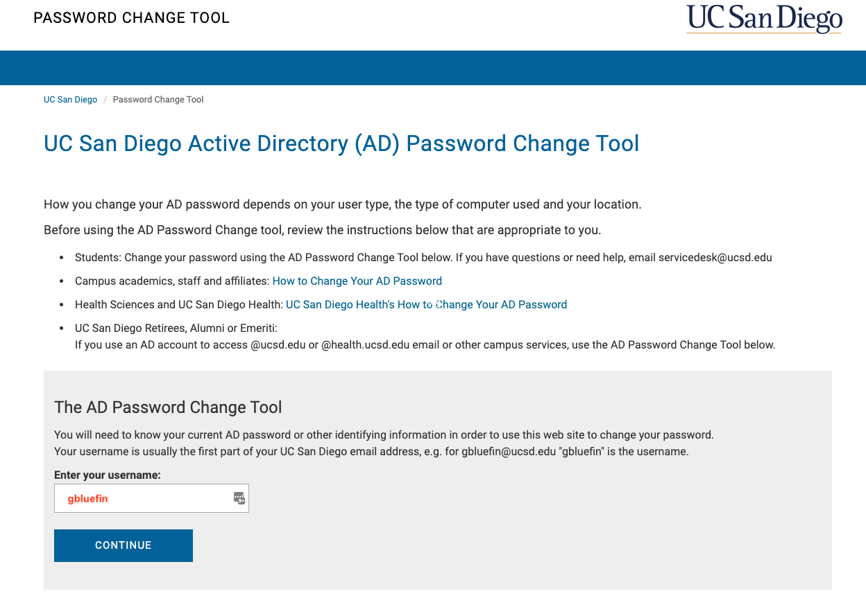 AD PW Change Tool.png Screenshot: AD Password Change Tool