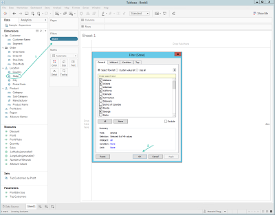 Tableau filters card screenshot